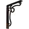 Ekena Millwork Orleans Wrought Iron Bracket, (Single center brace), Antiqued Copper 1 1/2"W x 10"D x 12"H BKTM01X10X12SOLACO - alternate 1